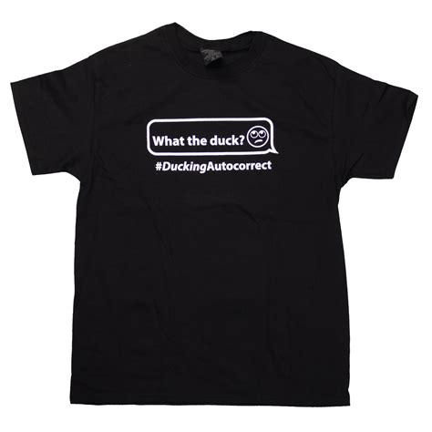 Tough Duck Mens Graphic T Shirt Pt01 Ss Cotton What The Duck Black