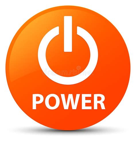 Power Orange Round Button Stock Illustration Illustration Of Start