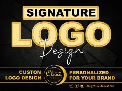 Signature Logo Design Custom Logo Design Service For Etsy