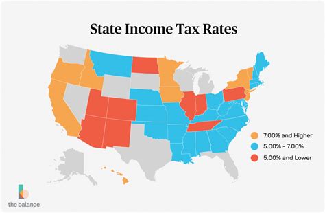 States Without Income Tax Map Printable Map