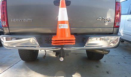 The Innovative Logistic Products Hitch Mounted Safety Cone Holder
