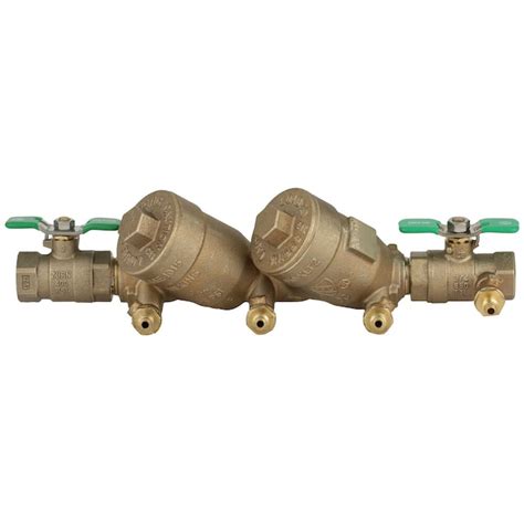 Zurn Wilkins 34 In Bronze Fip Double Check Backflow Preventer In The