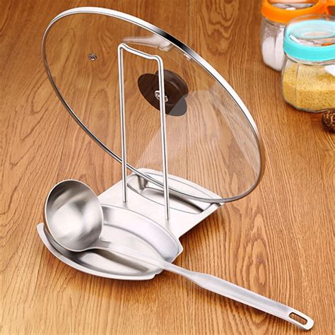 High Quality 304 Stainless Steel Pot Cover Holder Pot Cover Lid Holder