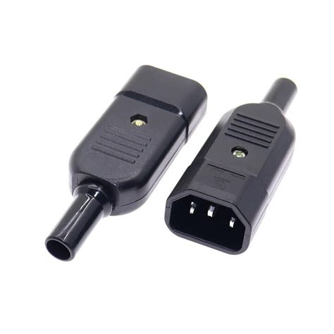 16a 250v Iec Straight Cable Plug Connector C13 C14 Female Male Plug