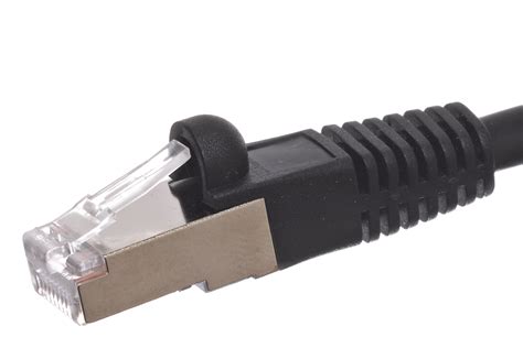 100 Foot Black Cat6 Shielded Patch Cable Black 100 Ft Category 6 Stp