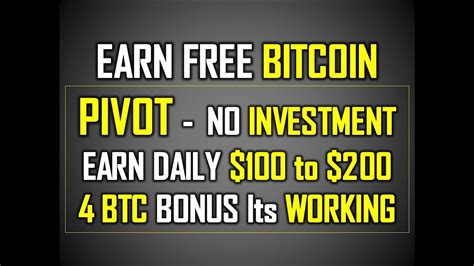 Earn Free Bitcoin Daily I To Daily No Investment I Backed By Binance Huobi Youtube