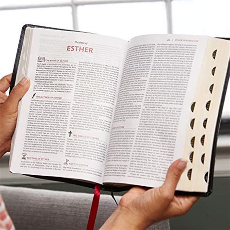 The Nkjv Open Bible Leathersoft Black Thumb Indexed Red Letter Comfort Print Complete