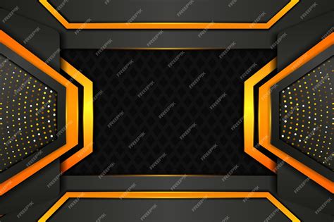 Premium Vector Modern E Sport Gaming Background Orange Design