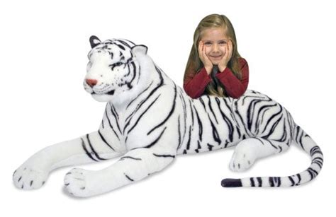 Melissa And Doug White Tiger Plush For Moms