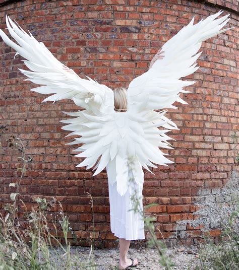 White Angel Wings Costume Fairy Wings Adult Photoshoot Etsy