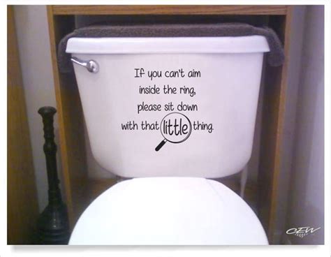 Toilet Decal Funny Sayings For Toilet Seat If You Sprinkle Etsy