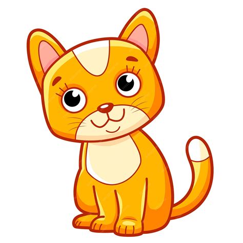 Premium Vector Cute Cat Cartoon Cat Clipart Vector Illustration