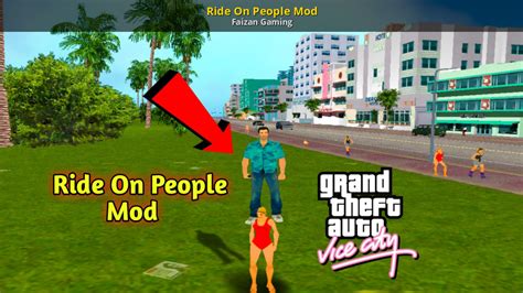Ride On People Mod Grand Theft Auto Vice City Mods