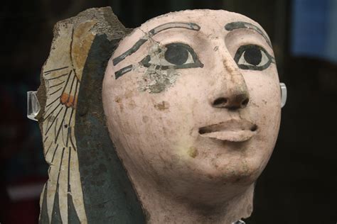 Egyptian Cartonnage Mummy Face Illustration Ancient History Encyclopedia