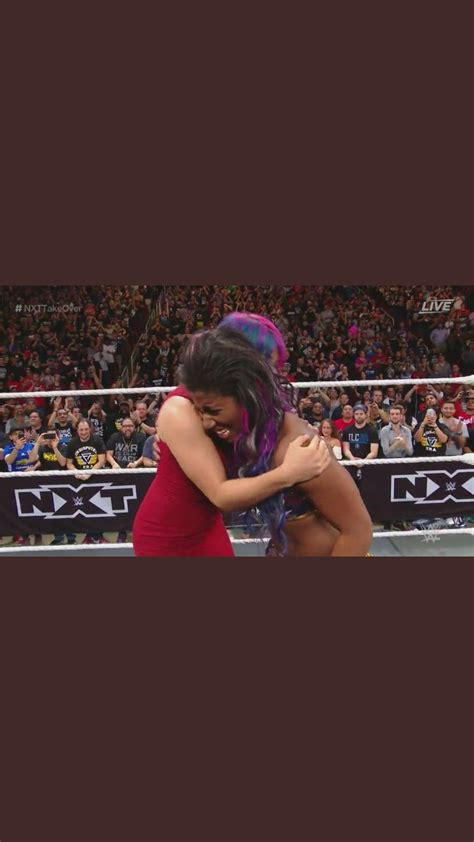 Sweet Moment Between Asuka And Nxt Womens Champion Ember Moon Womens Wrestling In This Moment