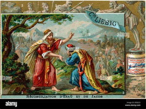 La Reconciliación De Esaú Y Jacob Génesis 32 33 Serie De Tarjetas