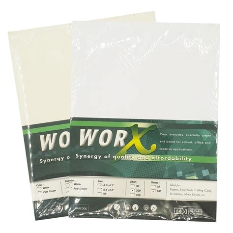 Ifex Worx Board Paper Letter Size 100s Department Store Csi Mall