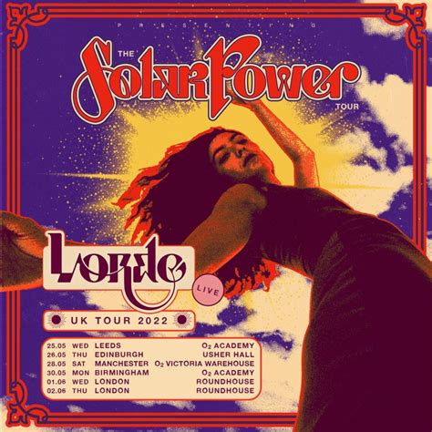 Lorde Announces The Solar Power World Tour And Uk Dates For Mayjune 2022