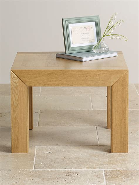 Sofa side table part 1/2. Fresco Natural Solid Oak Side Table | Living Room Furniture