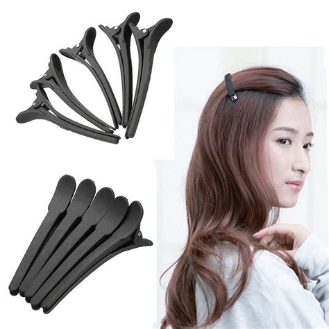 Pcs Pack Clips Professional Black Matte Hair Clips Hairdressing Salon Sectioning Clamps Hair