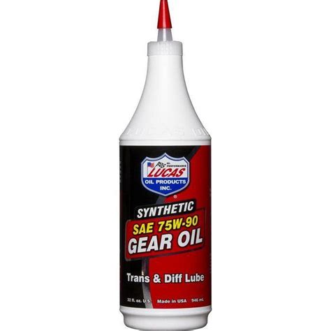 Lucas Oil Products 75w90 Synthetic Gear Oil 1 Quart