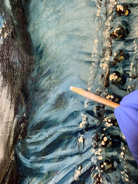 Photos Conservators Breathe New Life Into The Blue Boy Painting
