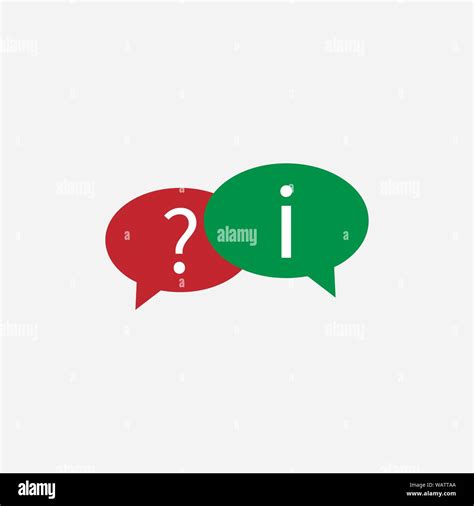 Question Answer Icon Vector Illustration Flat Design Stock Vector