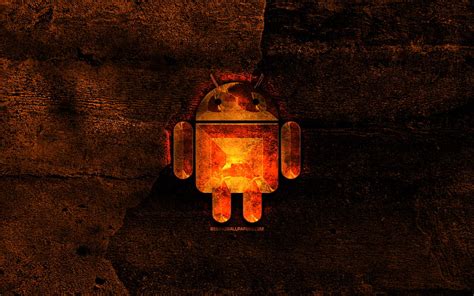 Alienware Fiery Logo Orange Stone Background Alienware Creative