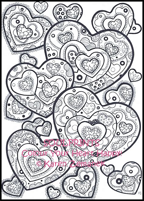 Heart Coloring Pages To Print Printable Color