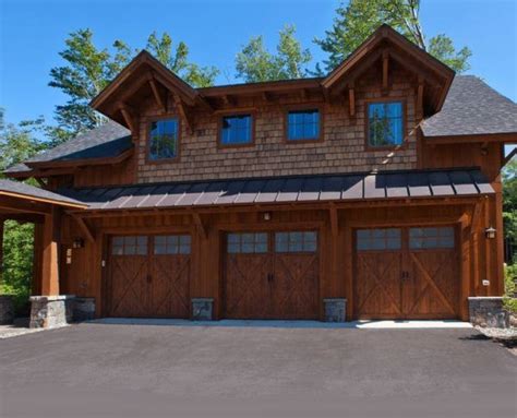 Decoration Wondrous Log Cabin Garage With Apartment Plans Using Wooden