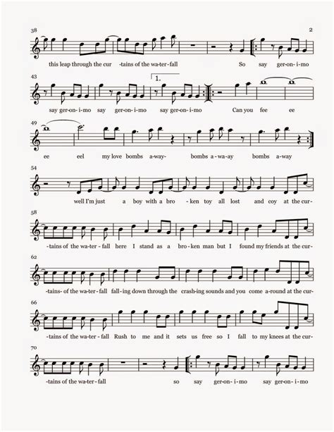 Flute Sheet Music Geronimo Sheet Music