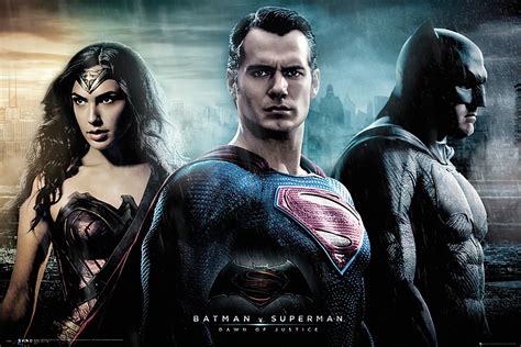 Batman V Superman Dawn Of Justice Movie Poster Print Wonder