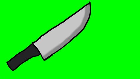 View Transparent Png Gacha Life Knife Green Screen Aboutpaperartfun