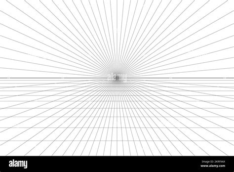 One Point Perspective Grid Background Abstract Grid Line Backdrop