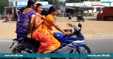 The Video In Which Women Who Clad In Saree And Riding A Sports Bike Goes Viral Wirally