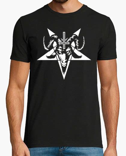 Camiseta Satánico Cabra Cabeza con Pentagram bla laTostadora