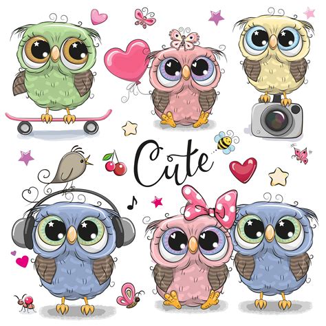 Pin By Cheryl Carey Bass On Owldorable Cute Owl Drawing Owl Clip Art