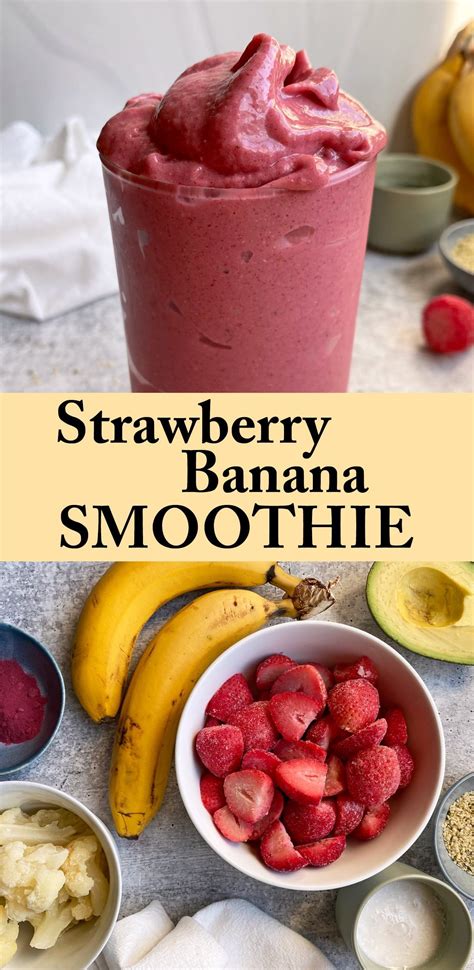 This Healthy Strawberry Banana Smoothie Recipe Is Just What You Need For A Healthy Summer Snack
