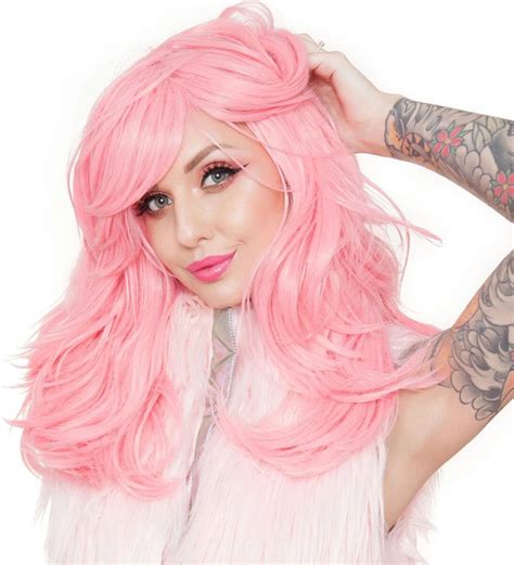 Rockstar Wigs Hologram Bubble Gum Pink Wig Buy Online Australia