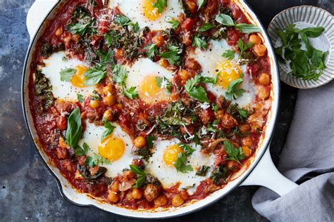 1 large fresh farm egg. Baked Eggs With Beans and Greens Recipe - NYT Cooking