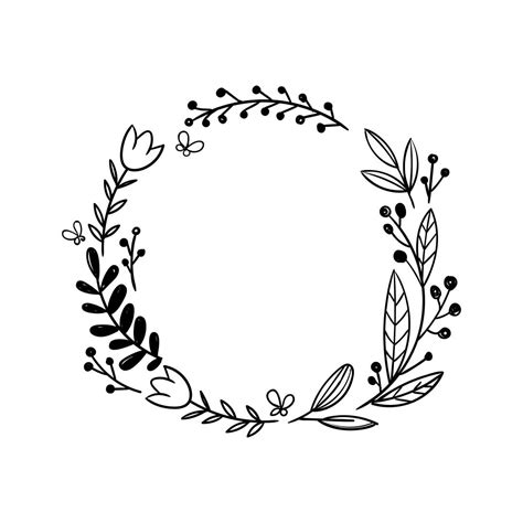 Floral Circle Frame Svg Free 101 Svg Design File