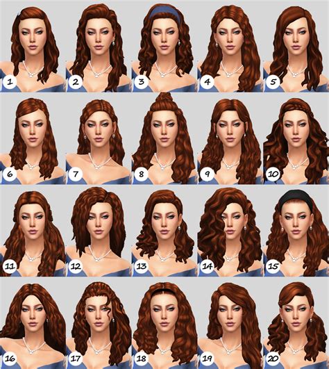 Sims 4 Maxis Match Curly Hair Male