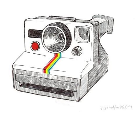 Polaroid Camera Sketch The Polaroid Land Camera Is One Of My Favorite