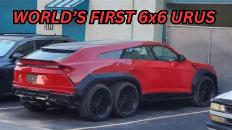 Worlds First Lamborghini 6x6 Urus Spotted In La Youtube