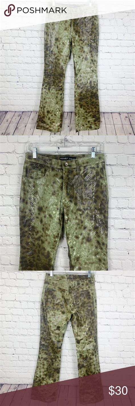 Revolt Snakeprint Flared Bootcut Pants New Without Tags Never Worn Or