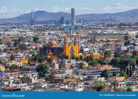 View Of Downtown Of Cholula Near Puebla Mexico Latin America