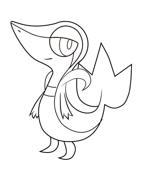 Printable Snivy Coloring Pages The Picture Taken From Cartoon Coloring
