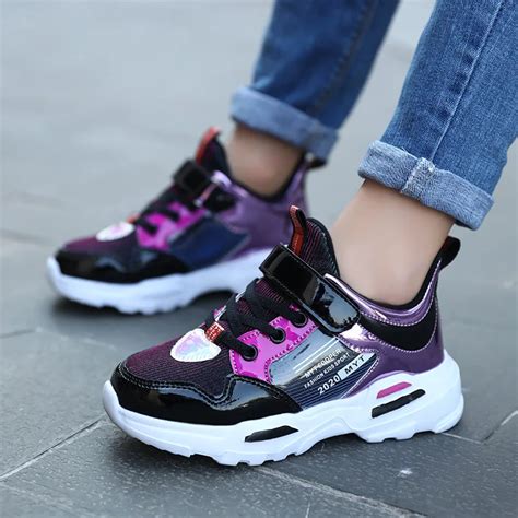 Kids Shoes Girls Casual Shoes Leather Waterproof Children Sneakers