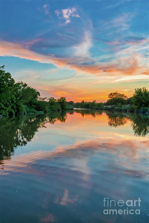 Texas Hill Country Sunset Vertical Photograph By Bee Creek Photography