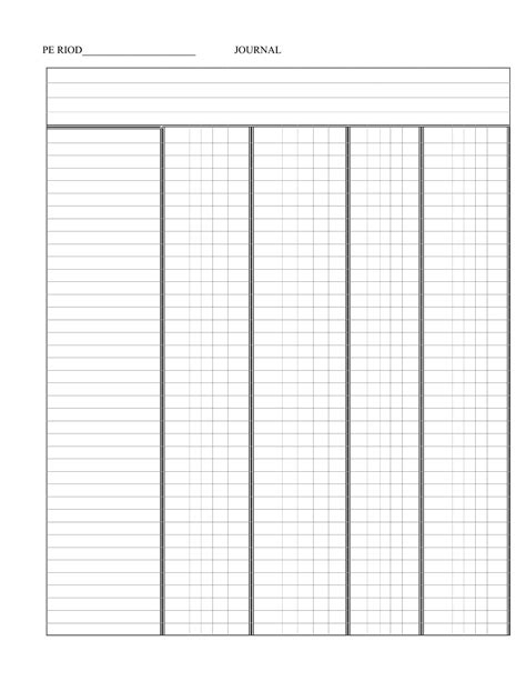Download free printable columnar pad paper samples in pdf, word and excel formats Free Printable 4 Column Ledger Paper | Free Printable